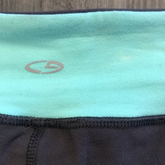 Champion Grey & Turquoise stretchy workout shorts - Picture 6 of 8
